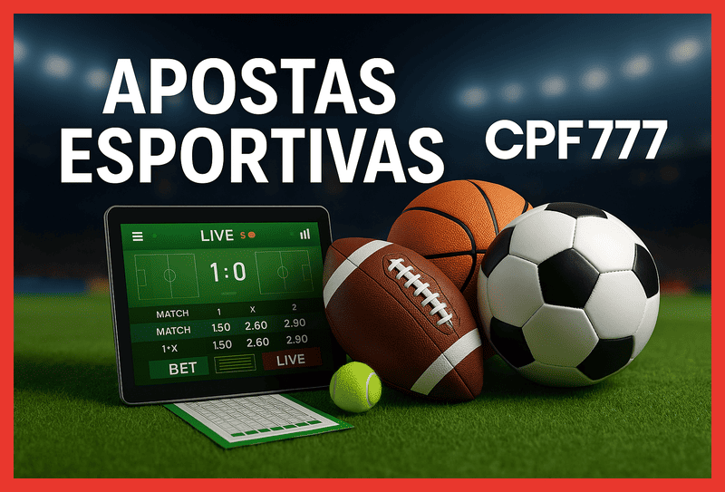 Apostas esportivas no cassino online CPF777